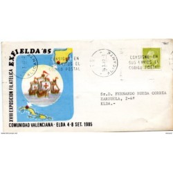 Carta  con matasellos  alicante de 1987