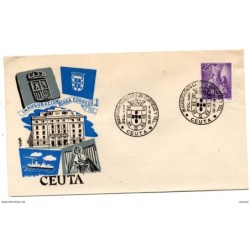 Carta con matasellos commemorativo de  ceuta de 1958