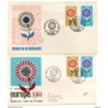 2 sobres de primer dia con dibujos diferentes 1964