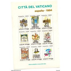 Hojas commemorativas de españa de 1984