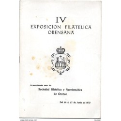 Tarjeta  grande con matasellos de exposicion de orense de 1973