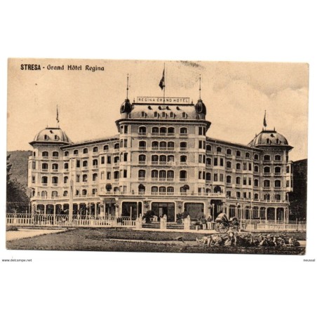 Tarjeta postal de 1911 circulada a stresa Italia