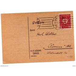 Tarjeta  postal de 1922 alemania