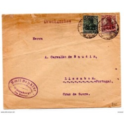 Carta de alemania de 1906 direccion portugal