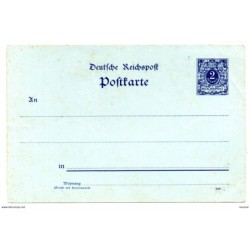 Entero postal de alemania  2 pfenning