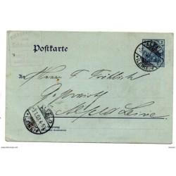 Entero postal de alemania   con matasellos alfela