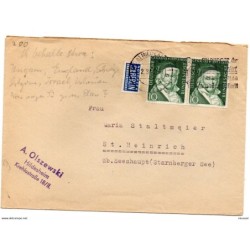 Carta  de alemania con matasellos de hildesheim
