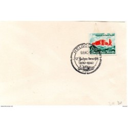 Tarjeta con matasellos commemorativo de helgoland de 1940