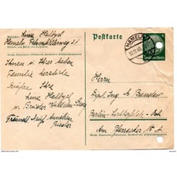 Tarjeta con matasellos de hameln de 1940