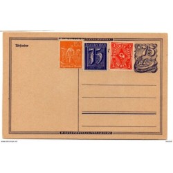 Tarjeta  de deuchs reich  con sellos