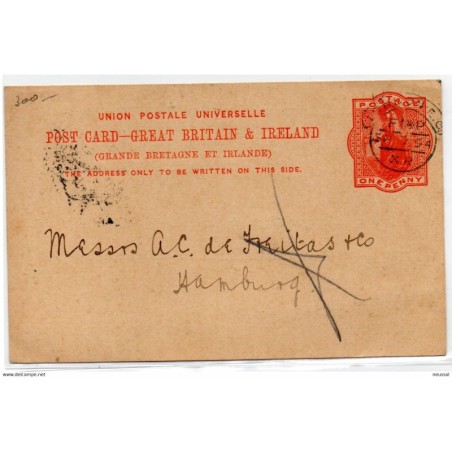 Entero postal de  irlanda de 1894