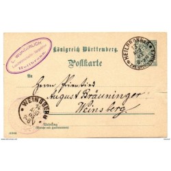 Entero postal  circulado de Alemania 1903