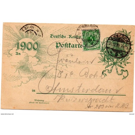 Entero postal   de alemania de 1899
