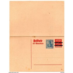 Entero postal  doble  de alemania