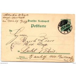 Entero postal  de alemania de 1900