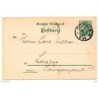 Entero postal  de alemania de 1901 coburg