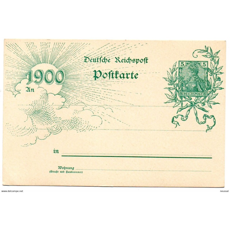 Entero postal de alemania 1900 Entero postal de alemania 1900