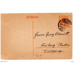 Entero postal  de alemania  1918 hannover