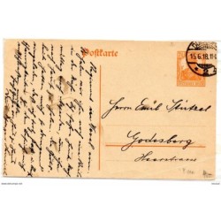Entero postal  de alemania  1918