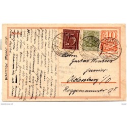 Entero postal  de alemania   1922 osten