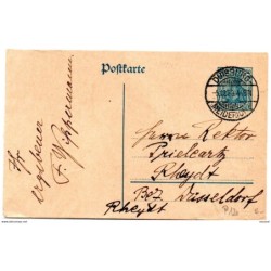 Entero postal  de alemania   1920 duisburg