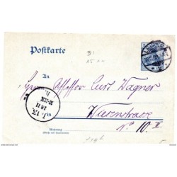 Entero postal  de alemania   1903 Leipzig