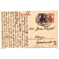 Entero postal  de alemania   1910 munsingen
