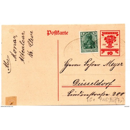 Entero postal de 1919