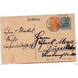 Entero postal de 1921 con matasellos call