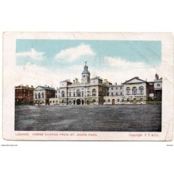 Tarjeta postal de 1905 London horse guards