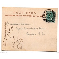 Tarjeta postal de 1902 dublin general agency