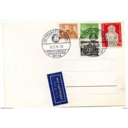 Tarjeta  con matasellos de 1955 frankfurt
