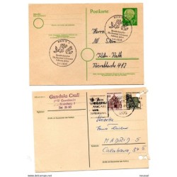 2 enteros postales diferentes