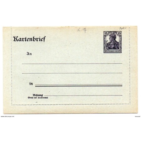 Entero postal de alemania