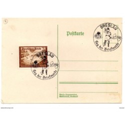Tarjeta  con matasellos commemorativo de 1940 breslau