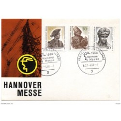 Tarjeta con matasellos de 1968 hannover