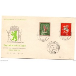 Carta con matasellos commemorativo de 1958  saarbrucken