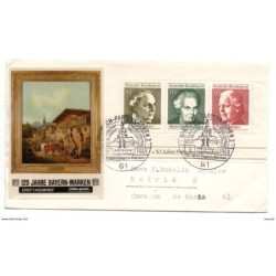 Carta con matasellos commemorativo 1969 jahre bayernmarken