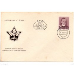Carta con matasellos commemorativo  1956 jakub bart cisinski