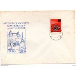 Carta con matasellos commemorativo  1957 weltgewerkschafts