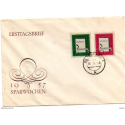 Carta con matasellos commemorativo  1957 ersttagsbrief