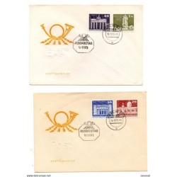 2 carta con matasellos commemorativo  1973