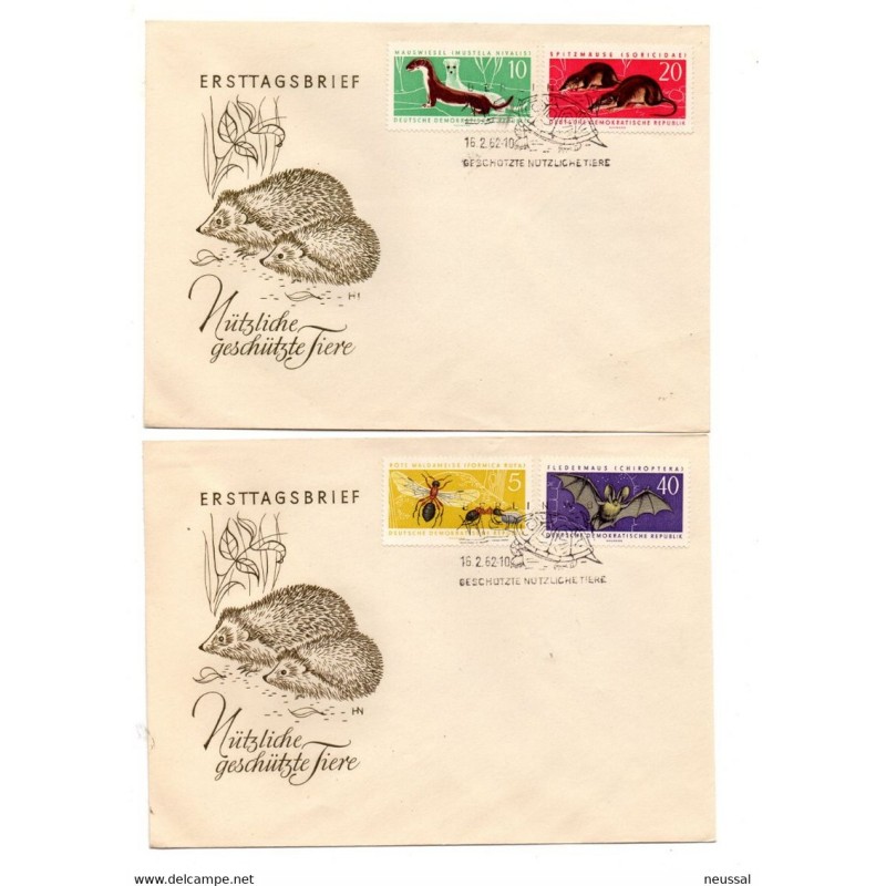 Sobre de primer dia de fauna de 1962 Sobre de primer dia de fauna de 1962