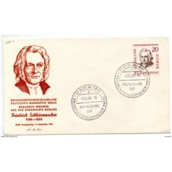 Carta con matasellos commemorativo de friedrich schleiermacher