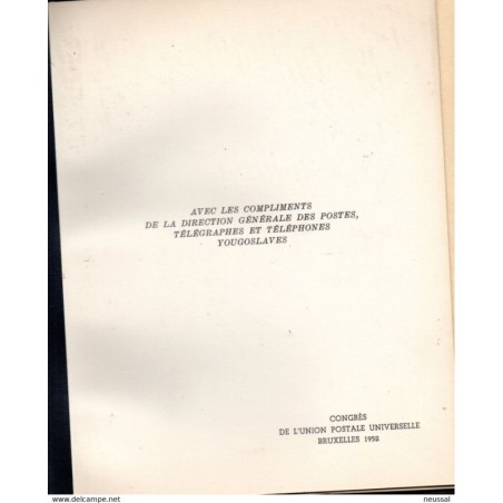 Librito de yugoslavia con varios sellos