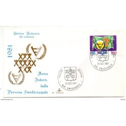 Carta de primer dia de 1981 con serie n 712