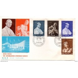 Sobre  de primer dia de 1964 con  serie n 4014  vaticano