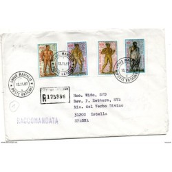 Carta  certificada con matasellos de 1987  serie n 81114