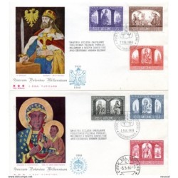 2 carta con matasellos commemorativo de 1966 serie n 4516