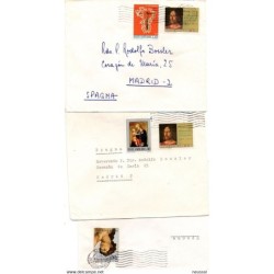 3 cartas  con matasellos de 1971 poste Vaticano